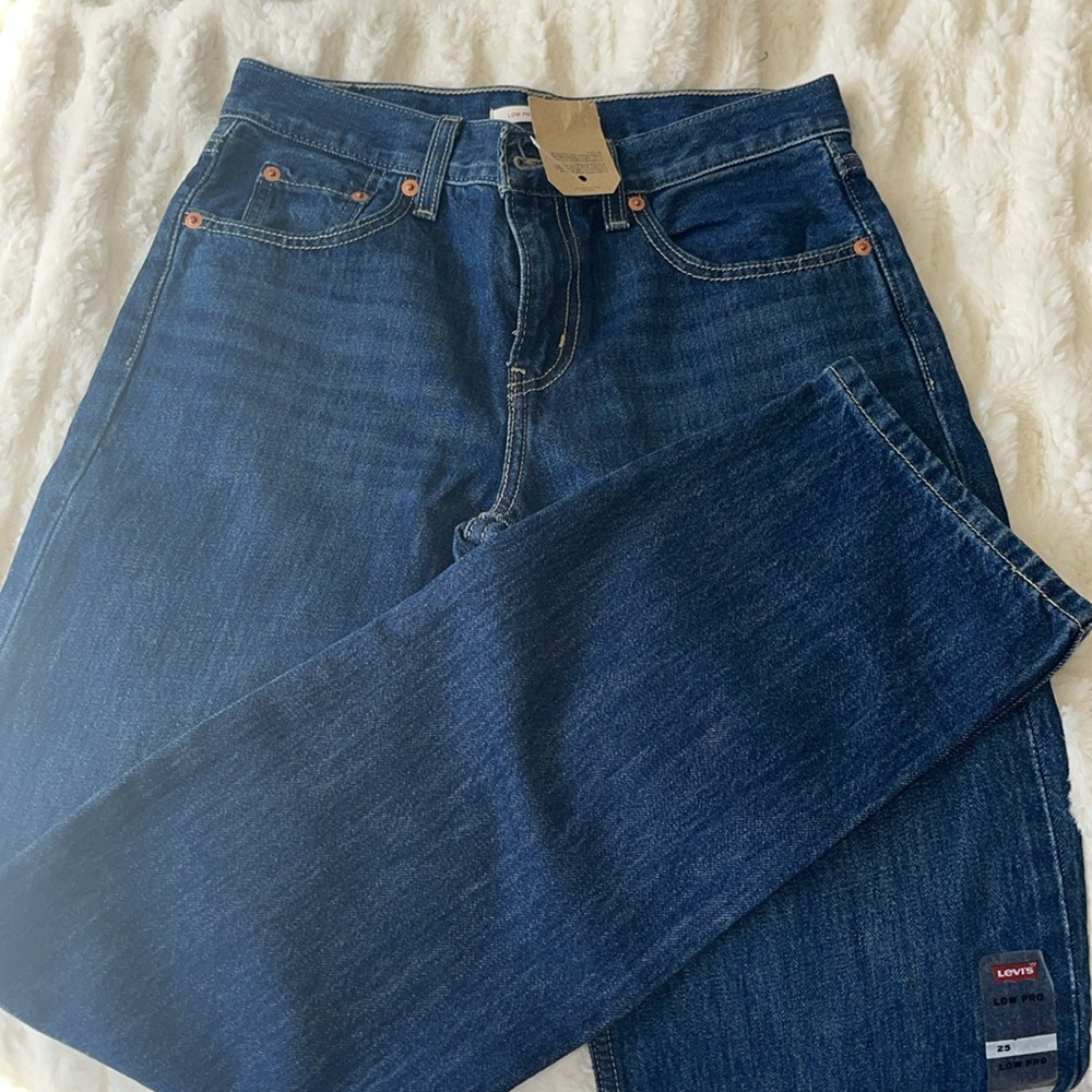 Levi's Dark Blue Straight Leg Jeans